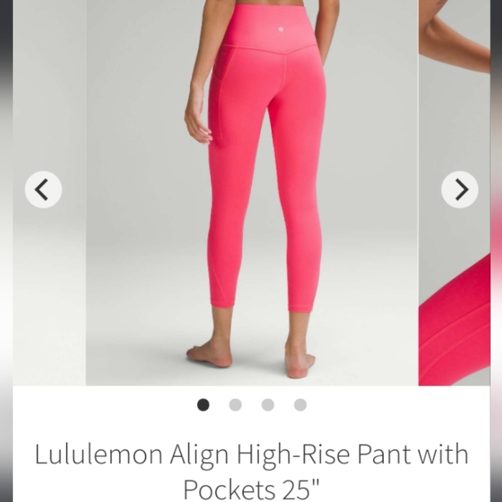 NWT 🍋 Lululemon 🍋 Align 25" size 6 Glaze pink - Picture 14 of 15